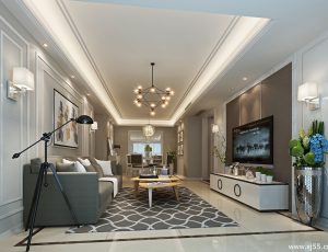 206-客厅模型/客餐厅/会客厅/起居室/3D模型