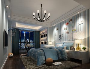 06-儿童房模型/儿童房效果图/3D模型/无水印模型/小孩房3D模型