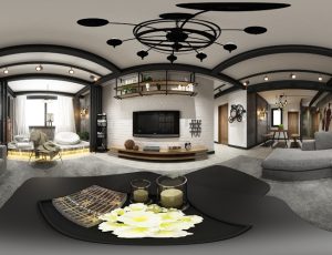 351-客厅模型/客餐厅/会客厅/起居室/3D模型