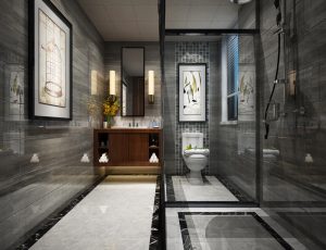 63-卫生间模型/洗手间效果图/3D模型/无水印模型/卫生间3D模型