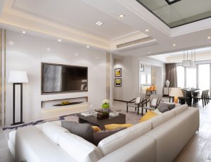 142-客厅模型/客餐厅/会客厅/起居室/3D模型