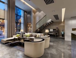 61-客厅模型/客餐厅/会客厅/起居室/3D模型