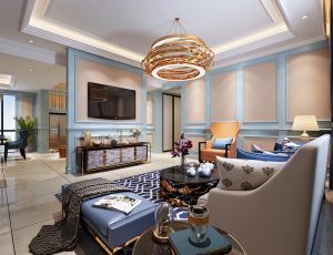 404-客厅模型/客餐厅/会客厅/起居室/3D模型