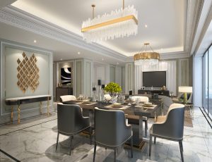 377-客厅模型/客餐厅/会客厅/起居室/3D模型