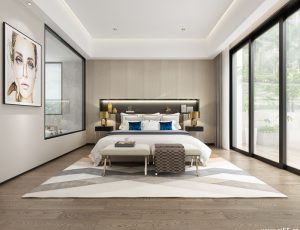 101-卧室/父母房/次卧模型/卧室效果图/3D模型