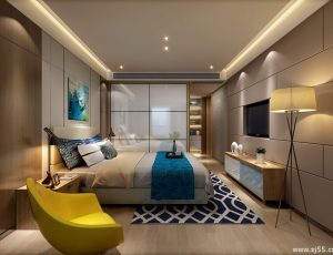 84-卧室/父母房/次卧模型/卧室效果图/3D模型