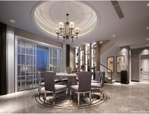 309-客厅模型/客餐厅/会客厅/起居室/3D模型