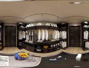 09-衣帽间3Dmax模型/材质灯光齐全/无水印