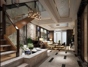 110-客厅模型/客餐厅/会客厅/起居室/3D模型