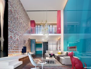 421-客厅模型/客餐厅/会客厅/起居室/3D模型