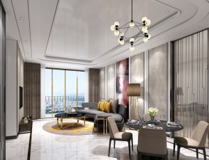 363-客厅模型/客餐厅/会客厅/起居室/3D模型