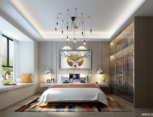 76-卧室/父母房/次卧模型/卧室效果图/3D模型