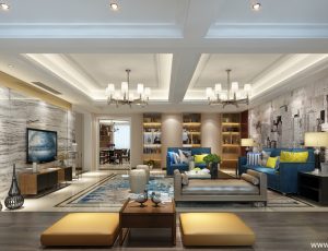 08-客厅模型/客餐厅/会客厅/起居室/3D模型