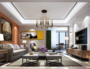 533-客厅模型/客餐厅/会客厅/起居室/3D模型