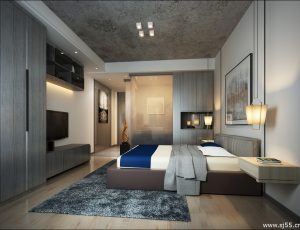 197-卧室/父母房/次卧模型/卧室效果图/3D模型