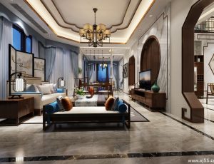 556-客厅模型/客餐厅/会客厅/起居室/3D模型