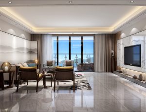 586-客厅模型/客餐厅/会客厅/起居室/3D模型