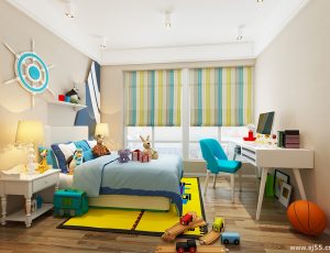 05-儿童房模型/儿童房效果图/3D模型/无水印模型/小孩房3D模型