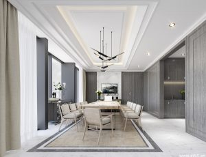 80-餐厅模型/中餐厅/西餐厅/餐吧台/3D模型