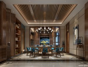 123-餐厅模型/中餐厅/西餐厅/餐吧台/3D模型