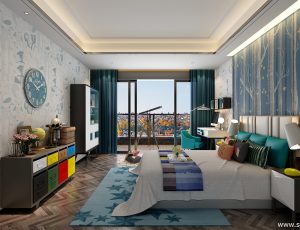 50-儿童房模型/儿童房效果图/3D模型/无水印模型/小孩房3D模型