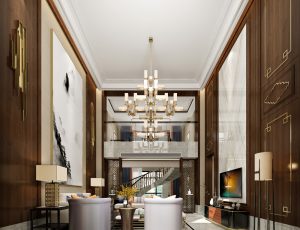 447-客厅模型/客餐厅/会客厅/起居室/3D模型