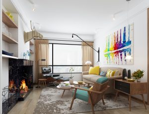 356-客厅模型/客餐厅/会客厅/起居室/3D模型