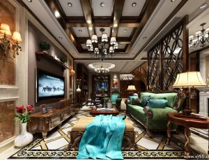 168-客厅模型/客餐厅/会客厅/起居室/3D模型