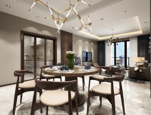 214-客厅模型/客餐厅/会客厅/起居室/3D模型