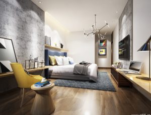 104-卧室/父母房/次卧模型/卧室效果图/3D模型