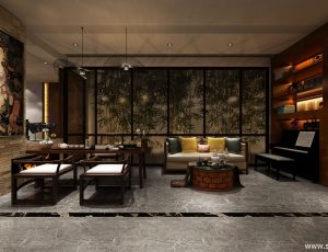 269-客厅模型/客餐厅/会客厅/起居室/3D模型