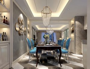 327-客厅模型/客餐厅/会客厅/起居室/3D模型