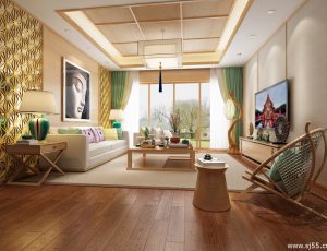 235-客厅模型/客餐厅/会客厅/起居室/3D模型