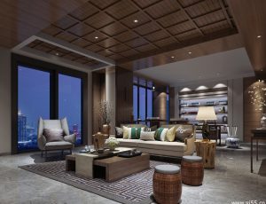 568-客厅模型/客餐厅/会客厅/起居室/3D模型