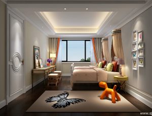 63-儿童房模型/儿童房效果图/3D模型/无水印模型/小孩房3D模型