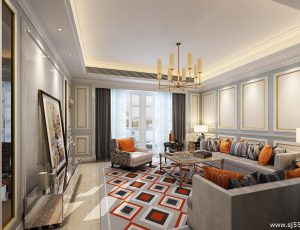 15-客厅模型/客餐厅/会客厅/起居室/3D模型