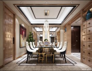 10-餐厅模型/中餐厅/西餐厅/餐吧台/3D模型