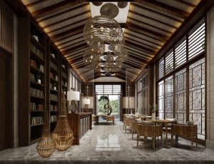 83-餐厅/自助餐厅/火锅店/MAX模型餐厅/自助餐厅/火锅店场景模型