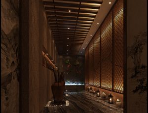 21-走廊/电梯间MAX模型/过道/电梯间场景模型