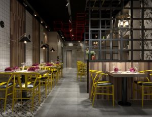 17-餐厅/自助餐厅/火锅店/MAX模型餐厅/自助餐厅/火锅店场景模型