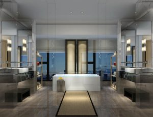 31-酒店卫生间MAX模型/公共卫生间场景模型