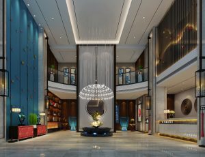 22-酒店大堂MAX模型/酒店大堂场景模型