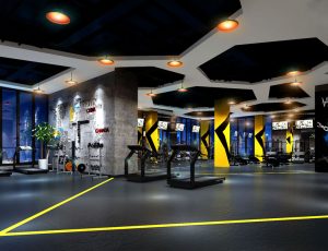 25-健身房MAX模型/健身房场景模型