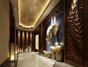 50-走廊/电梯间MAX模型/过道/电梯间场景模型