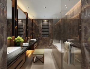 25-酒店卫生间MAX模型/公共卫生间场景模型