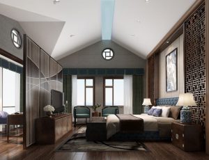 01-酒店客房/单间标间MAX模型酒店客房/单间标间场景模型