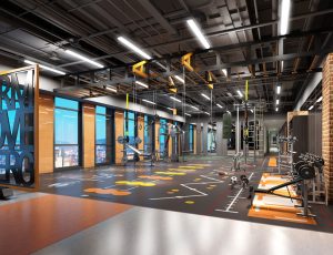 01-健身房MAX模型/健身房场景模型