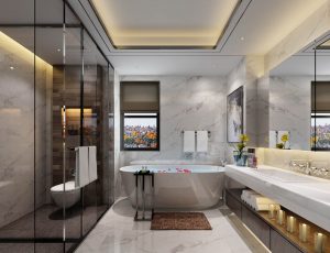 26-酒店卫生间MAX模型/公共卫生间场景模型