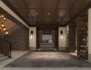 16-走廊/电梯间MAX模型/过道/电梯间场景模型