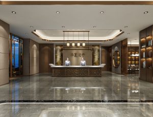 55-前台/服务台/接待台MAX模型前台/服务台场景模型